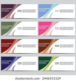 Vektorgrafik Abstraktes Design Banner Web Vorlage.