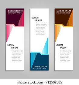 Vector abstract design banner web template.