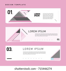 Vector abstract design banner web template. Retro and pop art colorful banner layout.