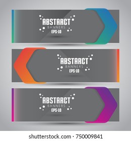 Vector Abstract Design Banner Web Template - EPS 10