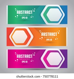 Vector Abstract Design Banner Web Template - EPS 10