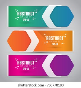 Vector Abstract Design Banner Web Template - EPS 10