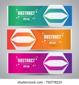 Vector Abstract Design Banner Web Template - EPS 10