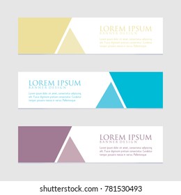 Vector abstract design banner web template eps 10