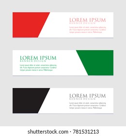 Vector abstract design banner web template eps 10