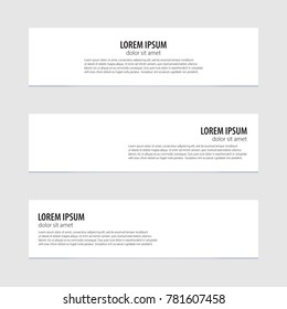 Vector abstract design banner web template eps 10