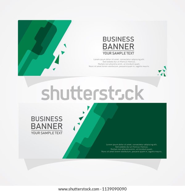 Vector Abstract Design Banner Web Template Stock Vector Royalty