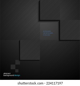 Vector abstract design black background, cover concept