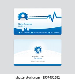 Vector abstract design business card template.