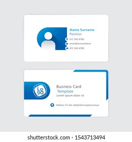 Vector abstract design business card template.