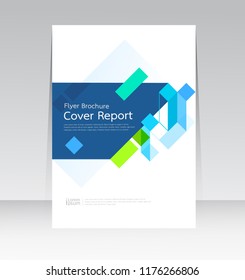 Vector abstract design cover report layout brochure poster template.