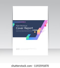 Vector abstract design cover report layout brochure poster template.