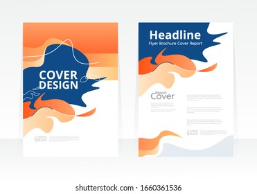 Vektorillustration abstrakte Design Cover Report Broschüre Flyer Banner Vorlage.