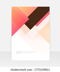 Vector abstract design Cover Report Brochure Flyer Banner template.