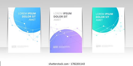 Vector Abstract Design Cover Report Brochure Flyer Banner Template.