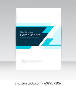 Vector abstract design cover report layout brochure poster template.