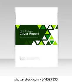 Vector abstract design cover report layout brochure poster template.