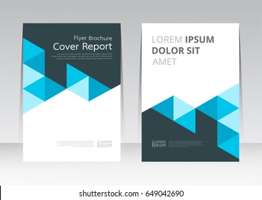 Vector abstract design cover report layout brochure poster template.