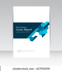 Vector abstract design cover report layout brochure poster template.