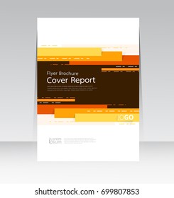 Vektorillustration abstrakte Design Cover Report Layout Poster Vorlage.