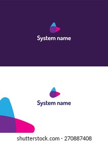 Vector abstract design element, object, symbol.