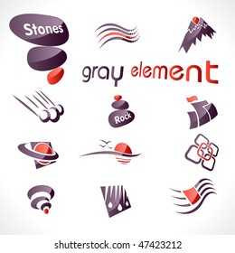 Vector abstract design elements