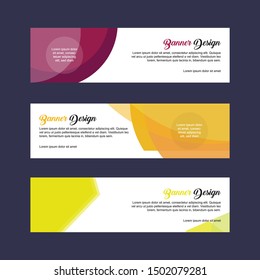 Vector of Abstract design, fit for business banner. event banner. web banner and web header and footer
