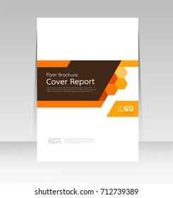 Vector abstract design frame cover report layout poster template.
