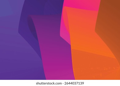 Vector abstract design with layered ribbon-like curves forming a fluid, dynamic composition. Ideal for backgrounds, presentations, posters, and modern graphic applications.

