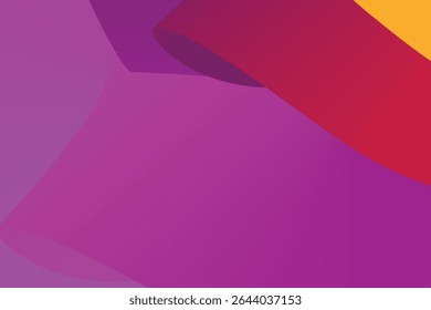 Vector abstract design with layered ribbon-like curves forming a fluid, dynamic composition. Ideal for backgrounds, presentations, posters, and modern graphic applications.


