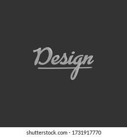 Logo de la letra de diseño abstracta del vector y diseño de iconos. Tipografía creativa y moderna y plantilla de logotipo de Concepto de texto limpio.