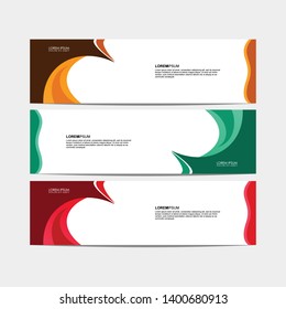 Vector abstract design modern banner for web template. - Vector