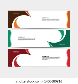 Vector abstract design modern banner for web template. - Vector