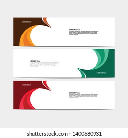 Vector abstract design modern banner for web template. - Vector