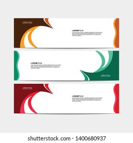 Vector abstract design modern banner for web template. - Vector