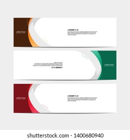 Vector abstract design modern banner for web template. - Vector