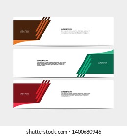 Vector abstract design modern banner for web template. - Vector