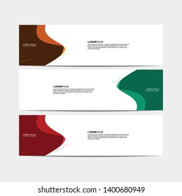 Vector abstract design modern banner for web template. - Vector