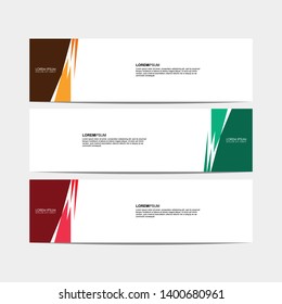 Vector abstract design modern banner for web template. - Vector