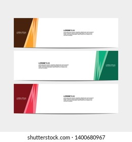 Vector abstract design modern banner for web template. - Vector