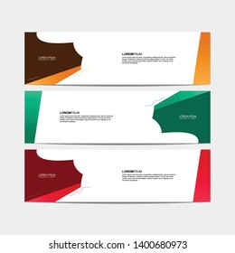 Vector abstract design modern banner for web template. - Vector