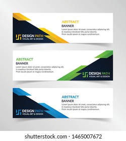 Vector abstract design modern banner web template. Vector illustration