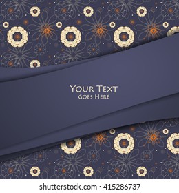 vector abstract design over seamless pattern. Eps10