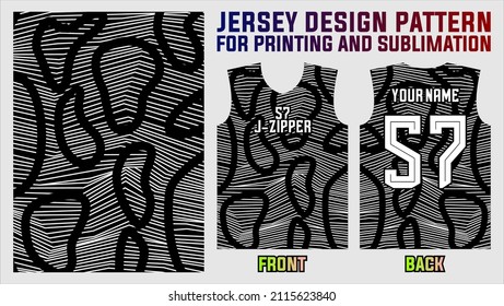 Vektor abstraktes Design Muster für Sport und Sublimation Druck Jersey Vorlage.