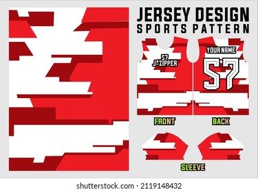 vector abstract design pattern for sublimation printing jersey. sports team jersey mockup