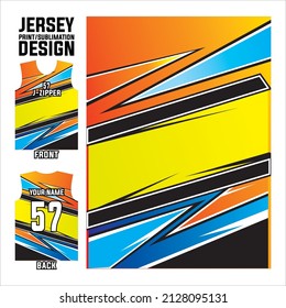 vector abstract design pattern for sublimation printing jersey fabric. uniform design template for sports team