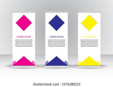 Vector abstract design roll up Banner background or header templates.