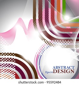  Vector abstract design with shine background.