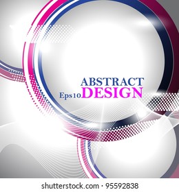 Vector abstract design with shine background.