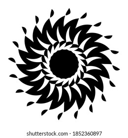 Vector abstract design. Spiral element.